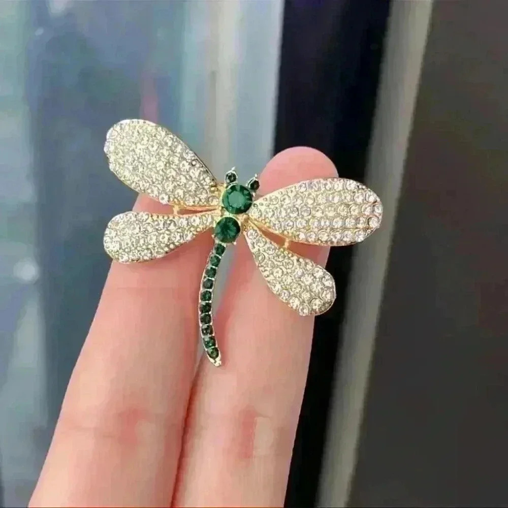 Dragonfly Dimond Brooch